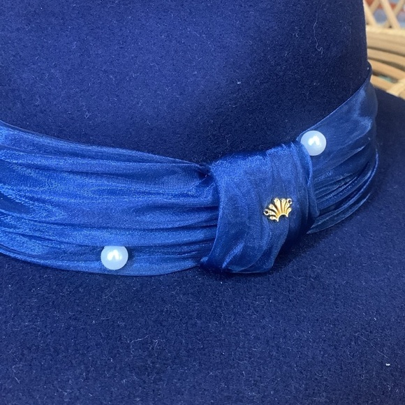 Anthropologie Lele Soughdadi pearl blue rancher hat one size main image 3